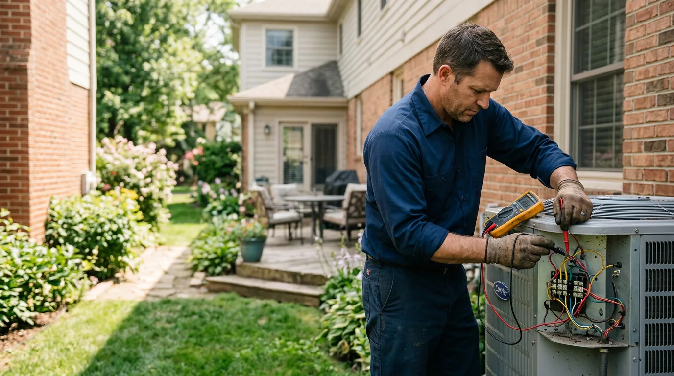 HVAC technician working near Sidney, TX